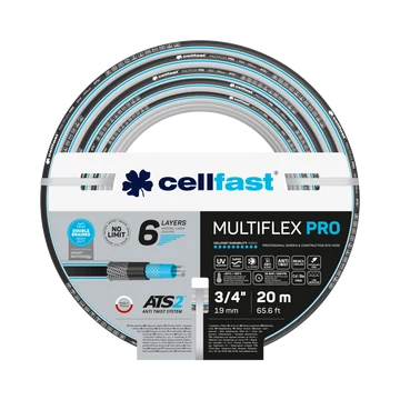 CELLFAST Locsolótömlő 6 rétegű MULTIFLEX ATSV 3/4" 20 m