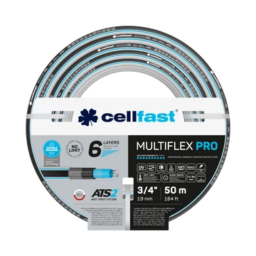 CELLFAST Locsolótömlő 6 rétegű MULTIFLEX ATSV 3/4" 50 m