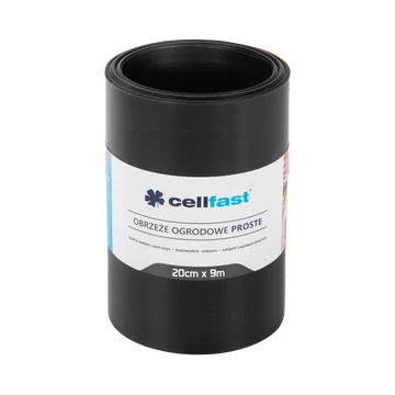 CELLFAST Ágyásszegély egyenes 20 cm x 9 m fekete CELLFAST Ágyásszegély egyenes 20 cm x 9 m fekete