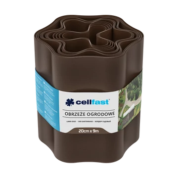 CELLFAST Ágyásszegély hullámos 20 cm x 9 m barna CELLFAST Ágyásszegély hullámos 20 cm x 9 m barna