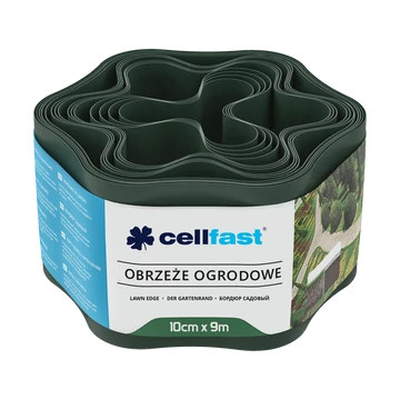 CELLFAST Ágyásszegély hullámos 10 cm x 9 m zöld CELLFAST Ágyásszegély hullámos 10 cm x 9 m zöld