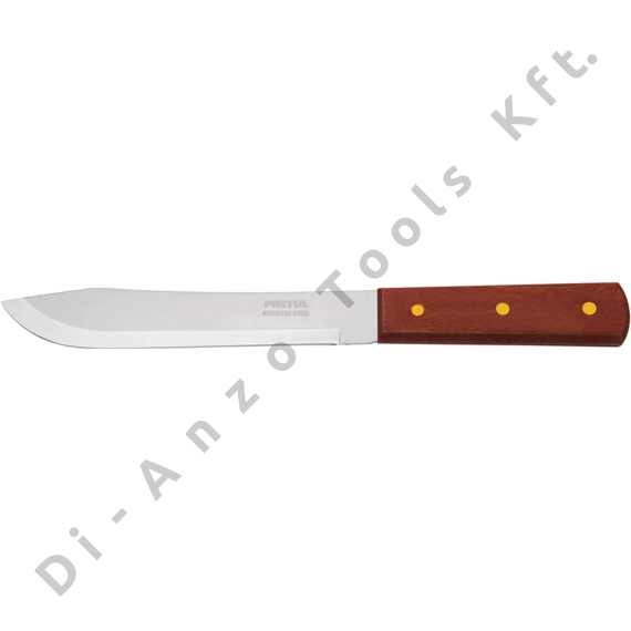 Kés, szeletelő, 18 cm, fa nyél, Pretul