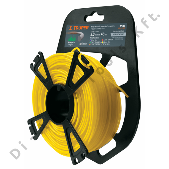 Fűkasza damil (sárga), 3,3mm, 48m, kör profil