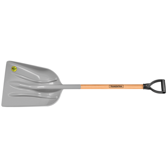 Gabonalapát, 37cm széles műanyag fej, D-markolat, teljes hossz: 120cm
