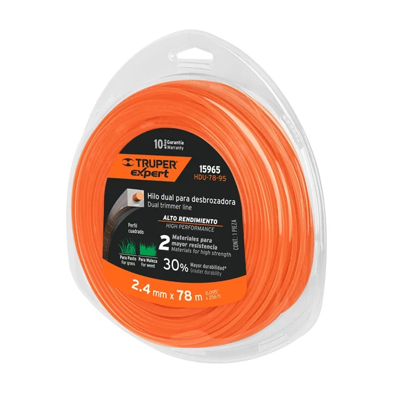 Truper fűkasza damil 2,4mm x 78m /HDU-78-95/